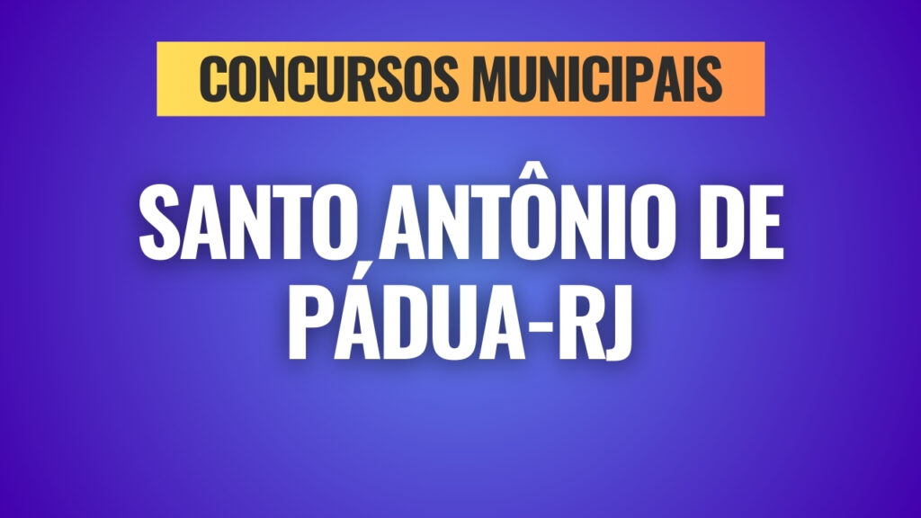 Concurso de Santo Antônio de Pádua-RJ