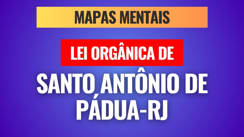 Mapas Mentais da LOM de Santo Antônio de Pádua-RJ